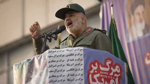 El comandante en jefe de la Guardia Revolucionaria iran�, Hosein Salam�