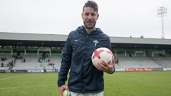 �lvaro Rey, durante su etapa en el Racing de Ferrol