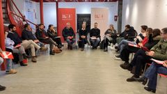 Participantes en la ejecutiva provincial del PSdeG-PSOE de Pontevedra celebrada en Caldas de Reis