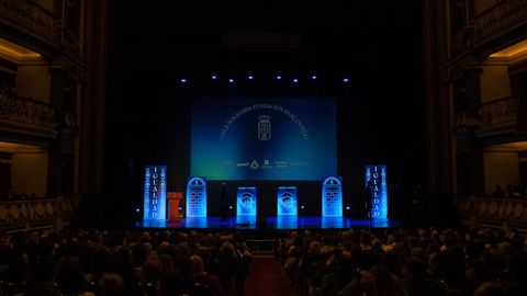 Teatro Campoamor durante la gala de la Fundaci�n Real Oviedo