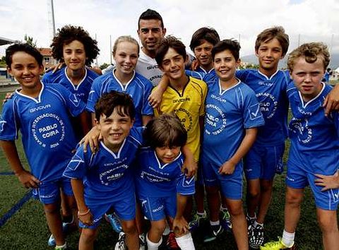 Varios de los alumnos de Pablo Coira en Dubai disfrutaron de su campus en Vilagarc�a. 