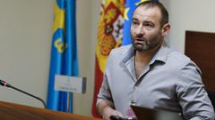 Cristian Men�ndez, de la Brigada de Salvamento Minero, declara ante la comisi�n que investiga en el seno de la Junta General del Principado el accidente que el pasado 31 de marzo cost� la vida a cinco trabajadores de la mina de Cerredo