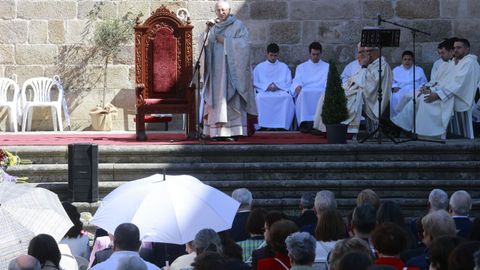 El obispo de Lugo, Alfonso Carrasco, presidi la misa