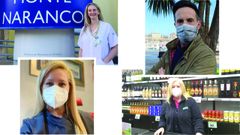 Por la izquierda, arriba, Raquel Prieto e Ildefonso Rodr�guez. Abajo, por la izquierda, Laura Gonz�lez y Sandra Fern�ndez