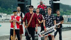 La banda de m�sica sarriana Louband.