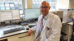 El qu�mico gallego Mateo S�nchez en el laboratorio del Imperial College de Londres