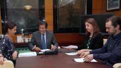 Reuni�n de la negociaci�n presupuestaria entre el Gobierno y Podemos