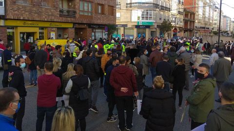 La movilizaci�n en Foz, secundada, como todas, por personal de la f�brica de al�mina y aluminio de San Cibrao