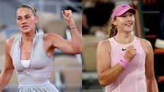 Kostyuk (izquierda) y Andreeva, se miden en las semifinales femeninas de Roland Garros.