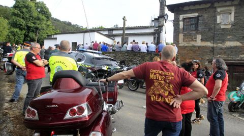 Moteros de O Valadouro recorrieron los casi 190 kilmetros que separan esa localidad de Quiroga para estar en el funeral