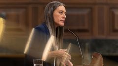 La portavoz de Junts en el Congreso, Mriam Nogueras, durante su intervencin en el pleno de este martes.