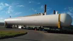 Uno de los dep�sitos de gas fabricados por la empresa Idesa