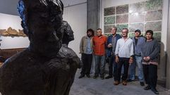 Unha imaxe da apertura da mostra Ingredientes, na galer&iacute;a Manolo Eir&iacute;n de Carballo