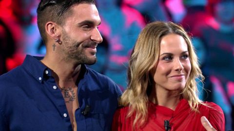 Eddie Insua y Violeta, en el plat de Gran Hermano