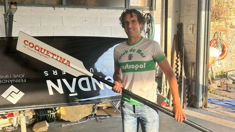 Igor Vijande Dorado, remero con más años en la trainera del Club de Mar de Castropol