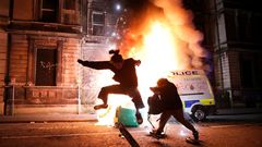 Disturbios la noche del domingo en Bristol