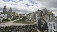 El mural de la Castrexa se encuentra en la Ronda da Muralla