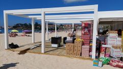 Los trabajadores apuraron ayer el montaje de los quioscos en Silgar