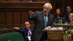 Boris Johnson, esta semana en la C�mara de los Comunes