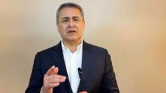 Juan Orlando Hrnandez, en una captura del vdeo en el que agradeci a Trump su indulto