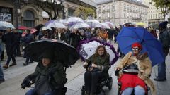 Los participantes retaron al fro y la lluvia en Ourense