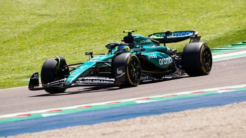 Fernando Alonso.Fernando Alonso durante la sesión de clasificación del GP de Emilia Romagna F1 2024