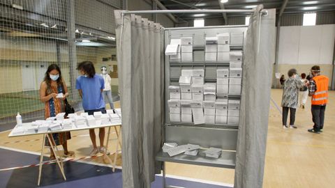 Imagen de archivo de una votacin en e A Gndara