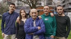 Miguel Freire, Sabela Ferreira, Luis Ferreira, Lorenzo Ferreira y Davis Freire, famlia de polic�as locales de Ourense 