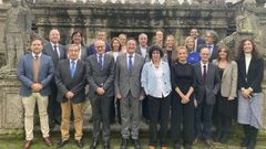 Reuni�n de la Junta de Fiscales Superiores en el pazo de Mari��n, en A Coru�a, con la asistencia del fiscal general, �lvaro Garc�a Ortiz