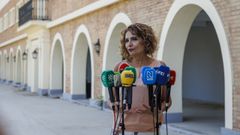 La vicepresidenta primera del Gobierno, Mara Jess Montero.