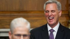 Kevin McCarthy reacciona tras conocer el resultado de la votaci�n.