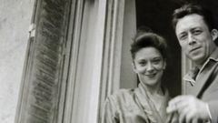 Mar�a Casares y Albert Camus en una imagen tomada en Par�s