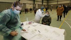 En la imagen, cribado realizado en el municipio de O Vicedo a comienzos de a�o