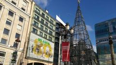 Abeto navide�o en el Obelisco