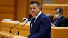 El senador de Comprom�s, Carlos Mulet, en el pleno de la C�mara Alta