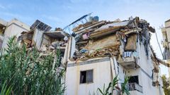 Una de las viviendas destruidas por ataques del Ej�rcito israel� de los �ltimos d�as
