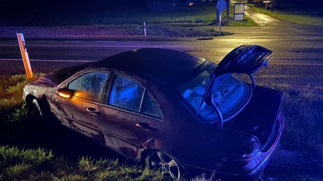 As qued el vehculo al que embisti el camionero que se dio a la fuga