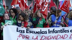 Los sindicatos convocan una concentracin y posterior manifestacin en protesta por la falta de avances en la negociacin para la integracin de las escuelas infantiles en la nueva red autonmica, este jueves en Oviedo