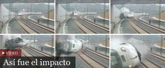 Accidente en Angrois: Una c�mara fija capt� el accidente