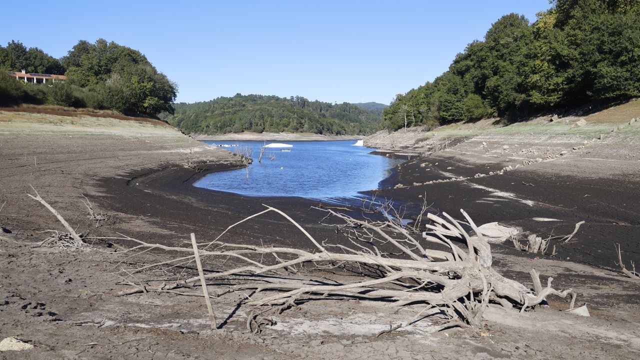 Los embalses de Galicia Costa ya están 26 puntos por debajo de los del Guadiana, en Andalucía