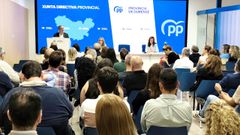 Reunin de la junta directiva provincial del PP ourensano.