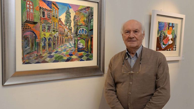 Manuel Vzquez Alemn en la exposicin del pasado 2024