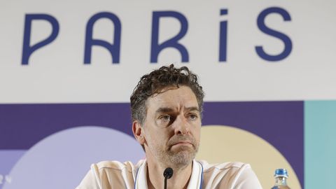 Pau Gasol,  durante una rueda de prensa en los Juegos Olmpicos de Pars 2024