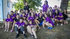 Integrantes de Turbina, en Boiro