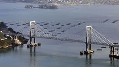 Vigo. Los dos nuevos carriles de Rande han motivado su designaci�n como segundo mejor puente del mundo este a�o