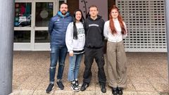 Cuatro alumnos del IES Montecelo de Pontevedra que ampliar�n su formaci�n en Portugal e Italia gracias al programa Erasmus +