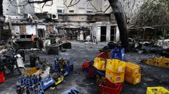Los da�os de un incendio en un bar de Caldas, en im�genes