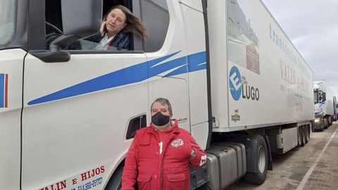 Marcos �lvarez con su compa�ero Mois�s Zapa, de Xinzo de Limia.