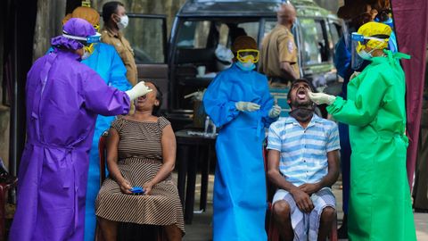 En Sri Lanka realizan pruebas de coronavirus a dos personas