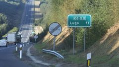 Tramo del corredor de Nadela-A Pobra de San Xiao que está pendiente de convertirse en autovía